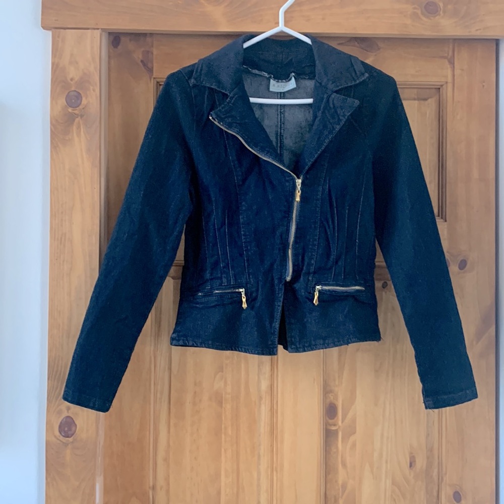 M. Michel stretch jean jacket size Small